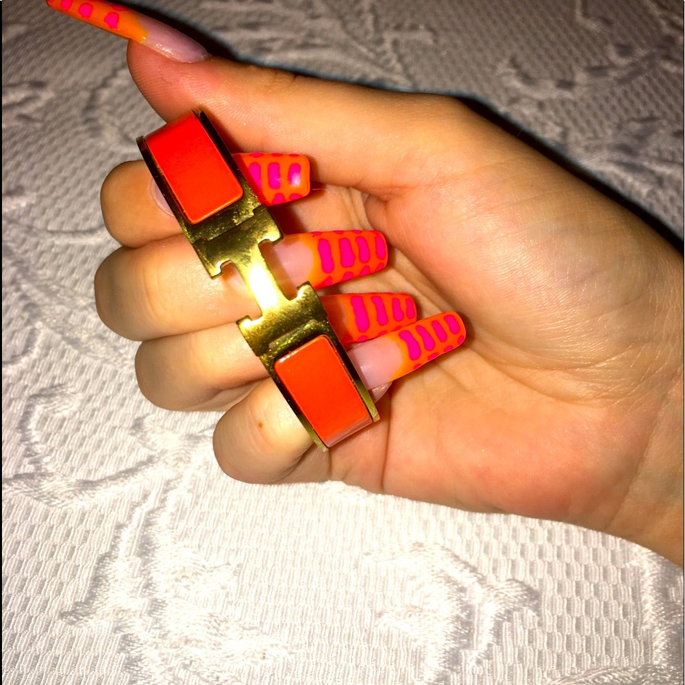 Authentic Hermès clic clack bracelet